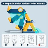 Potty Training Toilet Seat Toddler: Kids Potty Training Seat with Adjustable Height Non-Slip Step Ladder