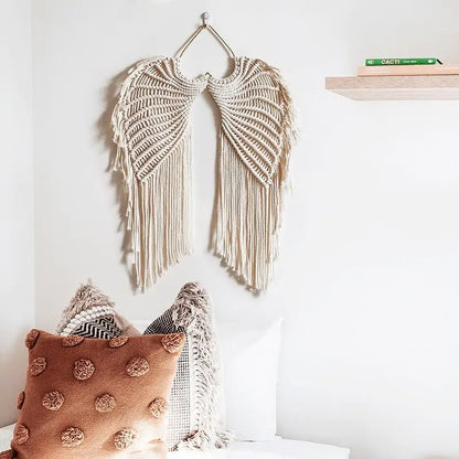 Angel Wings Woven Hanging Decor