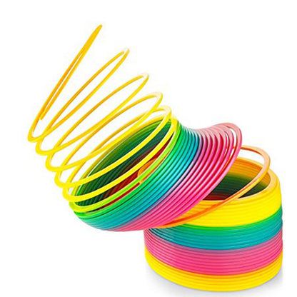 Rainbow Spring Plastic Coil Toy