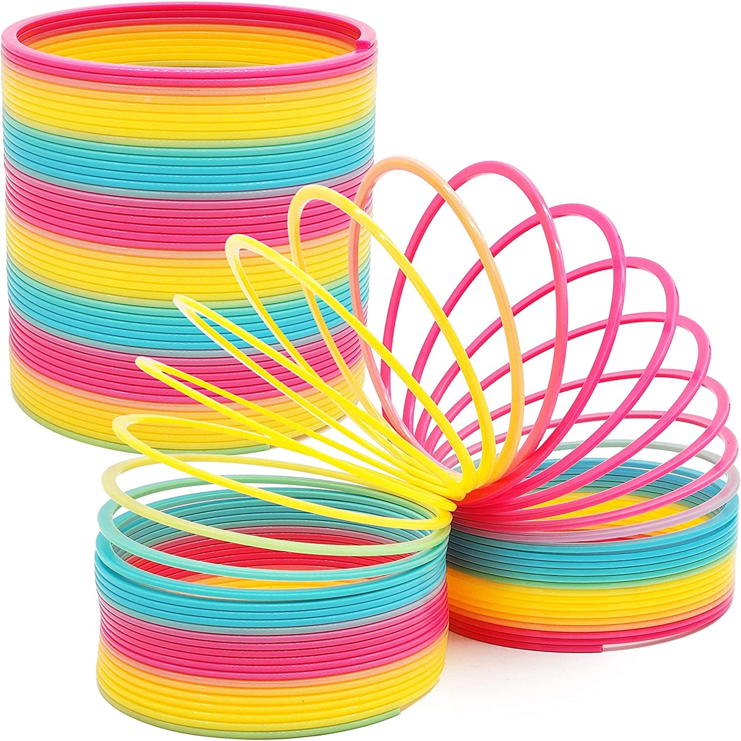 Rainbow Spring Plastic Coil Toy